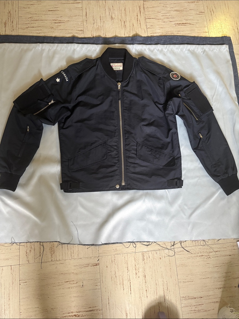 Toronto CANADA Jacket Men's Black Bomber Jacket  size S